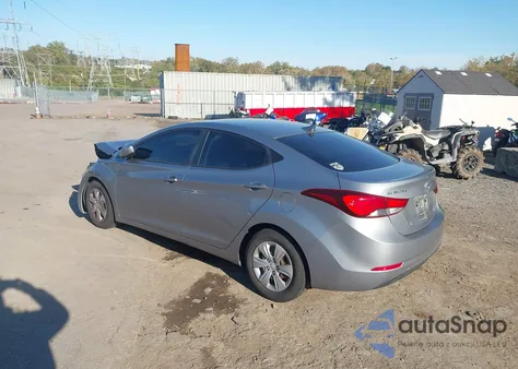 2016 Hyundai Elantra Se from USA, damaged, VIN KMHDH4AE6GU484508